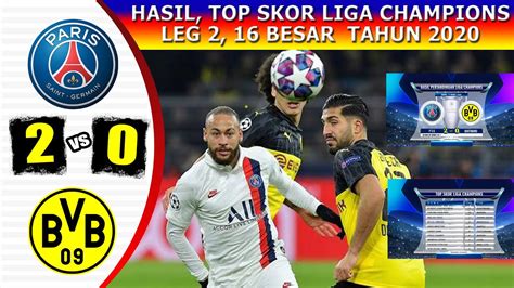 Psg Vs Dortmund Hasil Pertandingan Liga Champions Tadi Malam Youtube