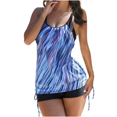 SEAOPEN Plus Size Tankini Swimsuits For Women With Skirt Tankini