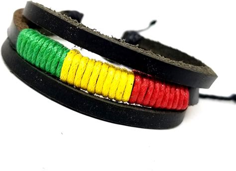 Amazon Exotic Trendy Jewelry Rasta Hemp Bracelet Made With