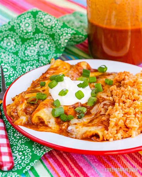 Easy Cheese Enchiladas At Home • Love From The Oven