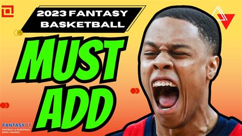 2023 24 Fantasy Basketball Waiver Wire Pickups For Week 4 9 Cat Nba Youtube