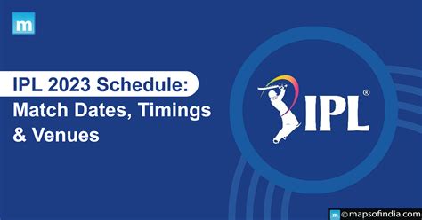 Ipl 2023 Schedule Match Dates Timings And Venues Blog