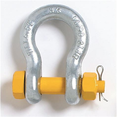 Beaver Grade S Safety Pin Bow Shackle 32mm X 35mm X 12000kg 12 Tonne Wll