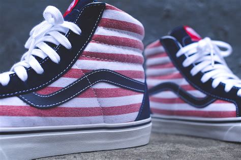 Vans Sk8 Hi And Authentic Stars And Stripes Sole Collector