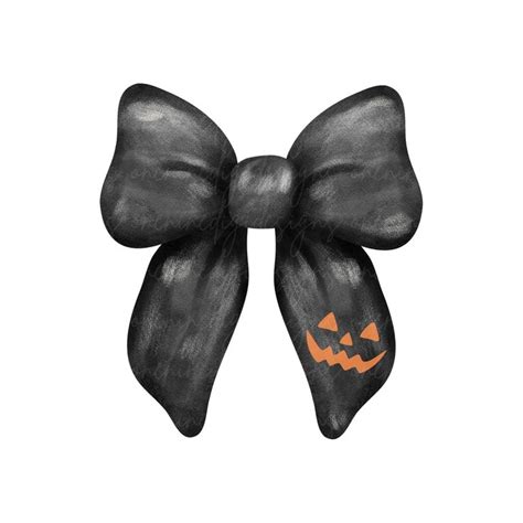 Halloween Bow Svg Spooky Season Svg Retro Halloween Svg Coquette Bow