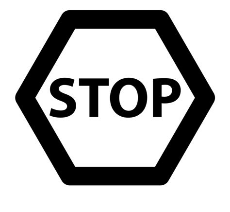 Free Black And White Stop Sign, Download Free Black And White Stop Sign ...