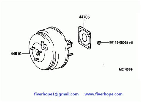 44610-1A560 44610-1A500 44610-02010 BRAKE BOOSTER TOYOTA COROLLA SED/WG ...