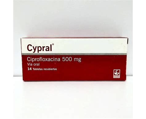 Medicina Cypral Ciprofloxacina Mg X Tab Siegfried Sihay