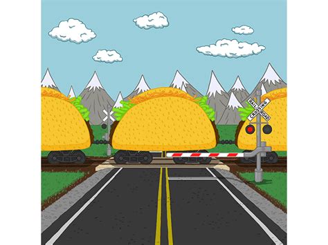 Taco + Train by Stuart Inamura for Legwork on Dribbble