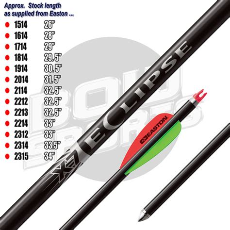 Easton X7 - Black Eclipse Arrows