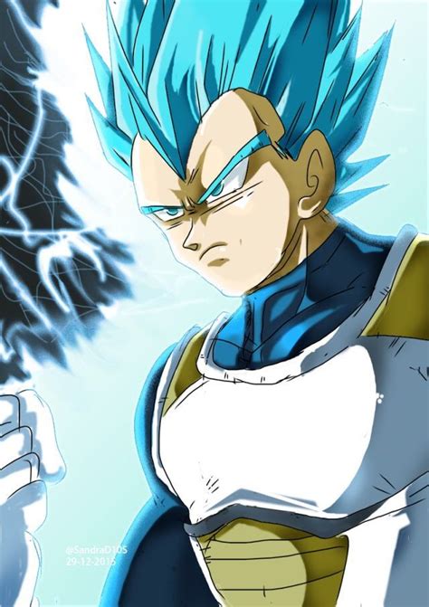 Bejita Ssgss Super Saiyan Blue Anime Dragon Ball Z