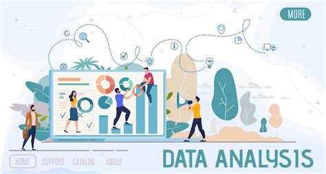 Premium Vector Business Data Analysis Flat Vector Web Banner