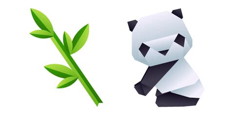 Origami Panda and Bamboo cursor – Custom Cursor