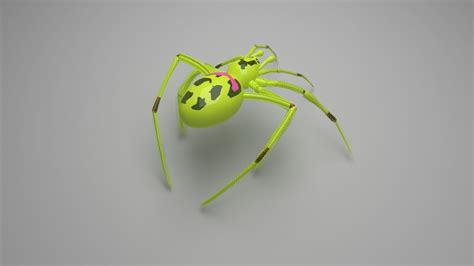 Happy Face Spider 3D model | CGTrader