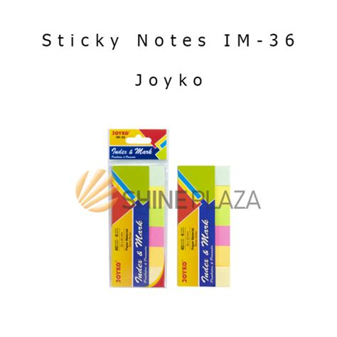 Jual Memo Sticky Notes Joyko IM 36 Index Mark Penanda Pembatas Joyko