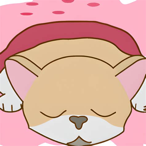 Kawaii Chibi Chihuahua Sleeping Digital Graphic Creative Fabrica