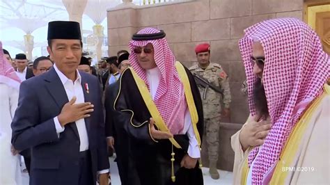 Presiden Jokowi Ziarah Makam Rasulullah SAW Madinah Video Dailymotion