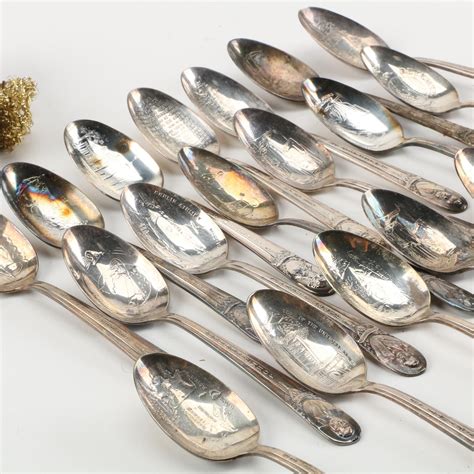 Wm. Rogers Mfg. Co. Silver Plate Presidential Spoon Collection | EBTH