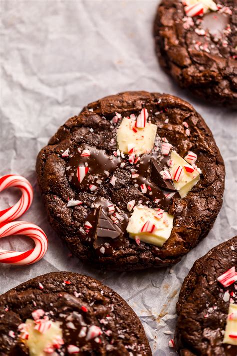 Double Chocolate Peppermint Fudge Cookies Baker By Nature Bloglovin