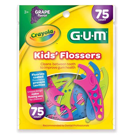 GUM Crayola Kids’ Flossers (Grape) 75 Count Only $2.43! - Common Sense ...