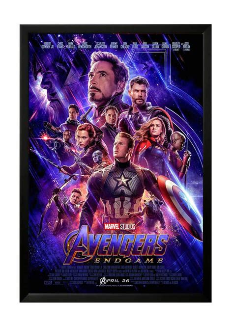 Amazon.com: Avengers Endgame Marvel Studios Framed Movie Poster. 24x36 ...