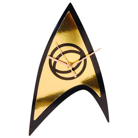 Star Trek Science Badge Emblem Wall Clock