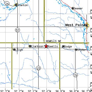 Howells, Nebraska (NE) ~ population data, races, housing & economy