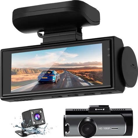 SULIVES Dash Cam Front And Rear Camera 170 Wide Angle Dual Dashcams