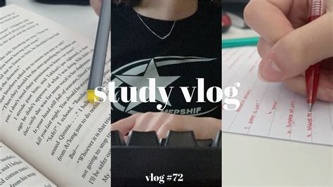 Productive Study Vlog End Of Semester Exam Season Lots Of Studying