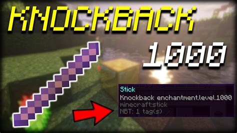 How To Get A Knockback 1 000 Stick In Minecraft 1 16 5 2024 YouTube