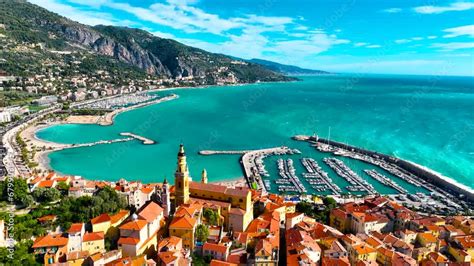 View Of Menton A Town On The French Riviera In Southeast France Known