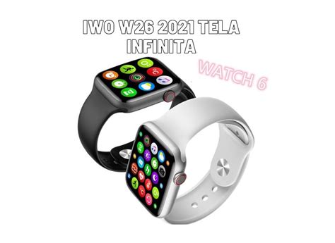 R Logio Smartwatch Iwo Lite Pro W Tela Infinita Serie Recebe Sms