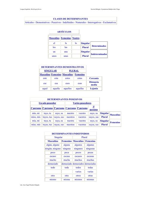 Tipos De Determinantes