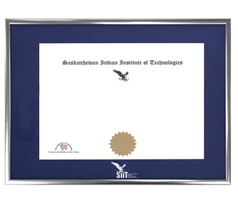 Silver Metal Diploma Frame Siit