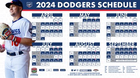 Okc Dodgers 2024 Schedule - Abby Linnea