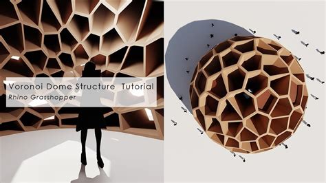 Voronoi Dome Structure Rhino Grasshopper Tutorial Youtube