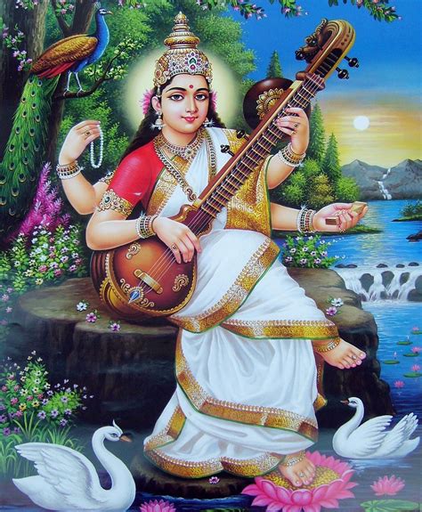 Picture Collection Hindu Goddess Saraswati Maa Wallpapers