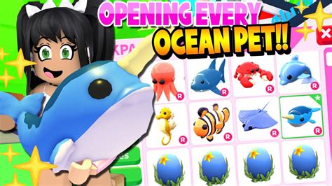 HATCHING EVERY NEW OCEAN PET ADOPT ME Roblox OCEAN UPDATE YouTube