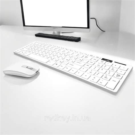 Беспроводная клавиатура с мышкой UKC K06 White с русской раскладкой (ID ...