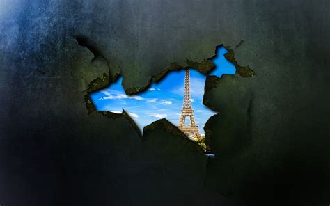 Wallpaper Sunlight Water Reflection Sky Wall Blue Paris Eiffel