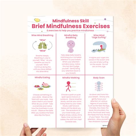 10 Printable Dbt Mindfulness Worksheets And Handouts Mental Health