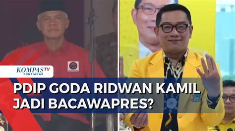 PDIP Puji Sebut Ridwan Kamil Bacawapres Ganjar Manuver Ganggu Kubu