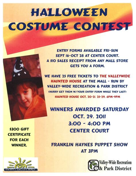 Hemet Valley Mall » Halloween Costume Contest