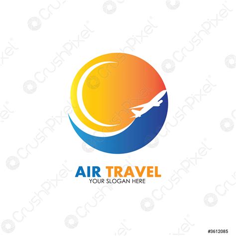 Air Travel Logo Vector Icon Design Template Vector Stock Vector