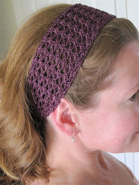 Ravelry Summer Lace Headband Pattern By Cirsium Crochet