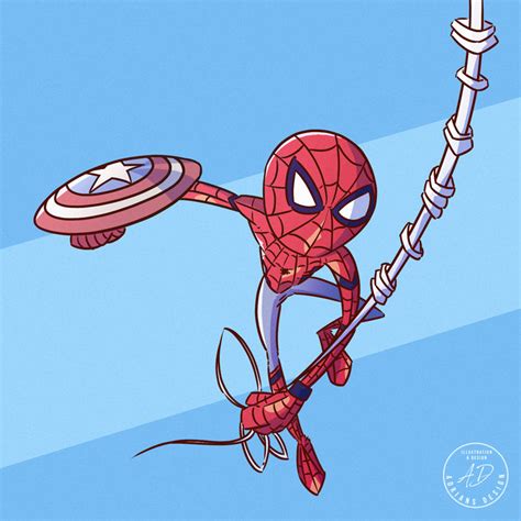 Civil War Spider Man T321 By Adriansdesign On Deviantart