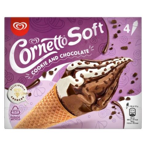 Cornetto Soft Chocolate And Cookies 4 Pack 140 Ml Storefront En