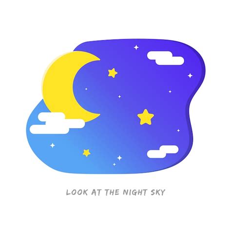 Premium Vector | Night Sky Illustration