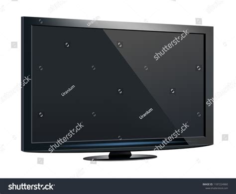 Tv Flat Screen Lcd Plasma Realistic Stock Vector Royalty Free