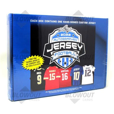 Leaf Autographed Football Jersey Edition Box